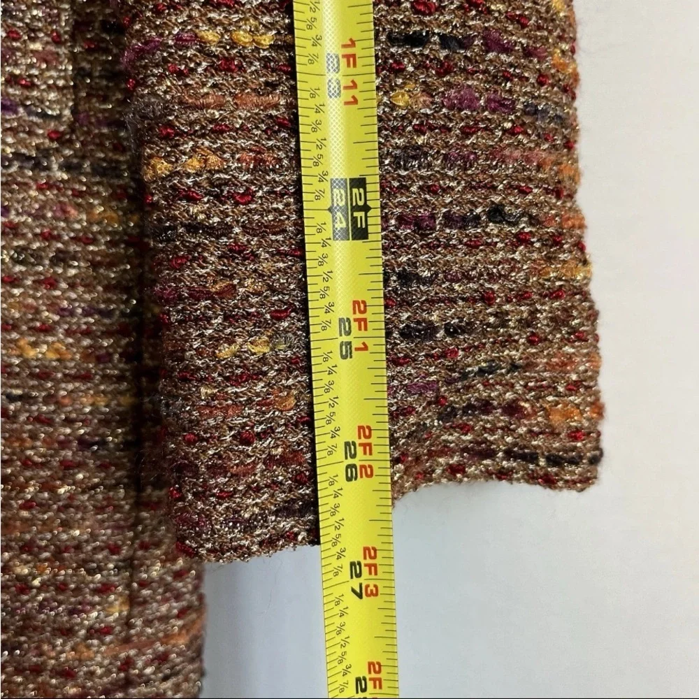 St John Couture Knit Suit Sz 14/16 Jacket Blazer Shimmer Gold Trim Luxury READ - Picture 10 of 16